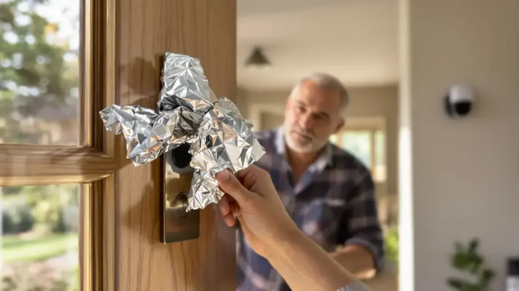 Chraňte své kliky od dveří před vloupáním díky této hliníkové trikové nápovědě